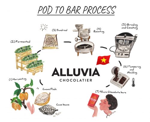 Quy trình sản xuất Sôcôla thủ công Alluvia